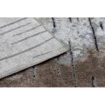 COZY covor modern 8876 Rio - Structural două straturi lână maro 80x150 cm