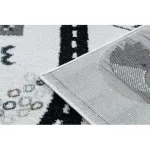 covor FUN Route pentru copii cu străzi,animale,  crem 200x290 cm