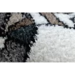 covor FUN Route pentru copii cu străzi,animale,  crem 200x290 cm