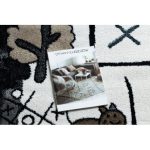 Covor FUN Hop covor copii, negru 200x290 cm