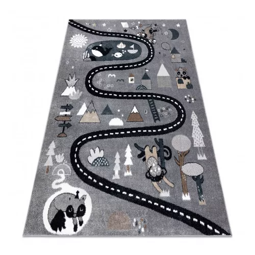 Covor FUN Route covor copii,  gri 180x270 cm