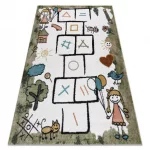 Covor FUN Hop covor copii, verde 160x220 cm