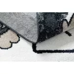 Covor FUN Hop covor copii, negru 160x220 cm