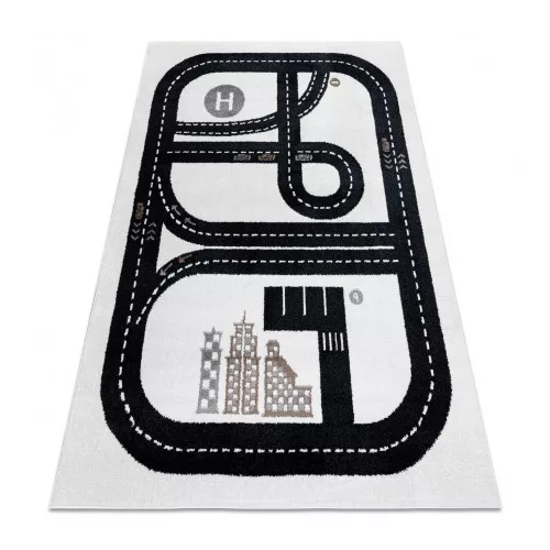 Covor FUN Track covor copii, crem 160x220 cm