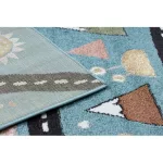 Covor FUN Route covor copii,  albastru 140x190 cm