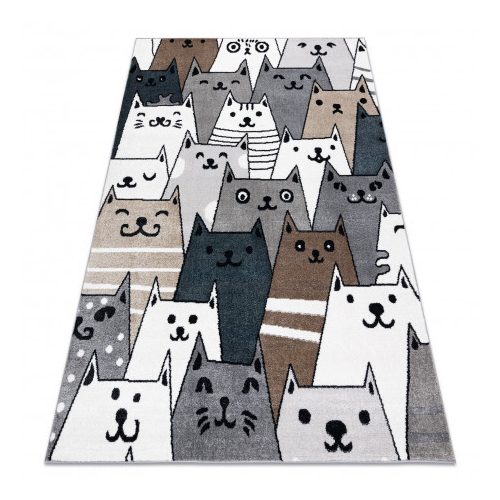covor FUN Gatti covor copii colorat,pisici, animale 140x190 cm
