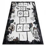 Covor FUN Hop covor copii, negru 140x190 cm