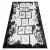 Covor FUN Hop covor copii, negru 140x190 cm