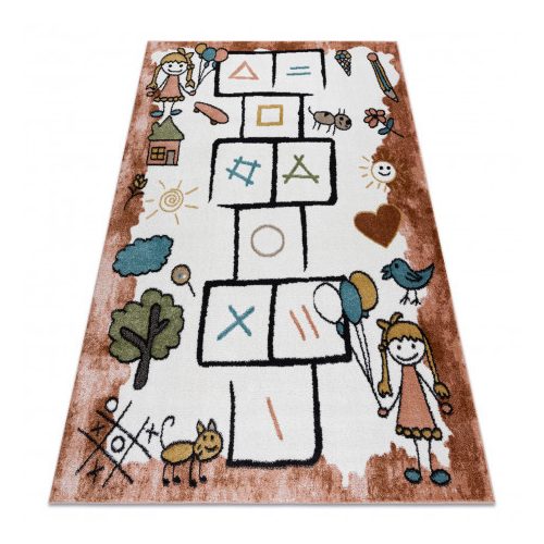 Covor FUN Hop covor copii, roz 140x190 cm