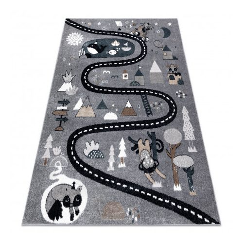 Covor FUN Route covor copii,  gri 80x150 cm