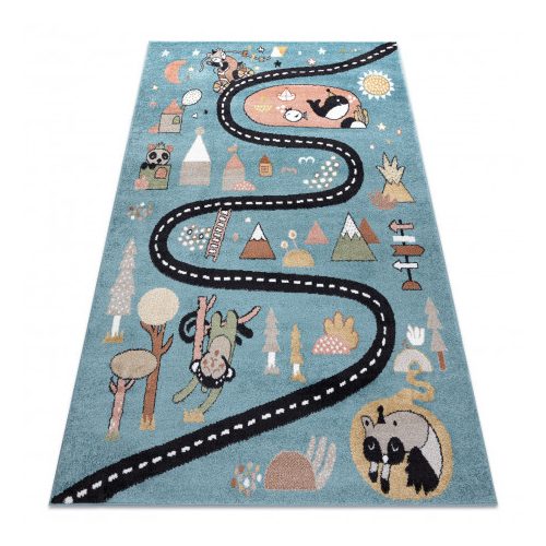 Covor FUN Route covor copii,  albastru 80x150 cm