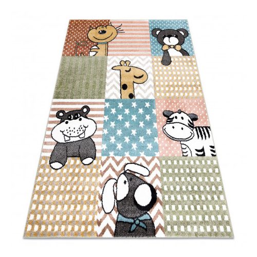 covor FUN Pets pentru copii cu animale, color 80x150 cm