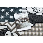 covor FUN Pets pentru copii cu animale Gri 80x150 cm