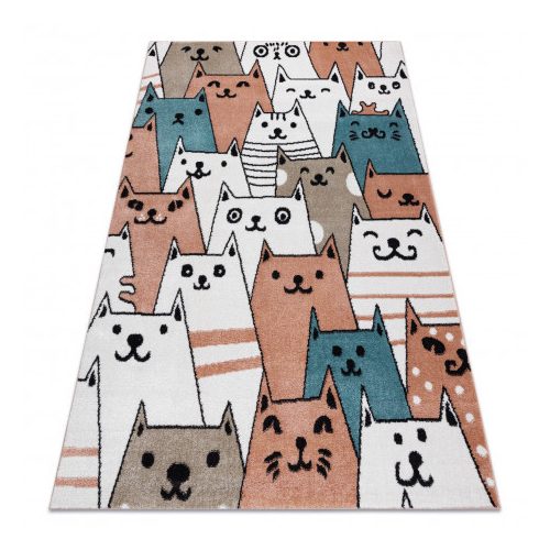 Covor FUN Gatti covor copii,  roz 80x150 cm