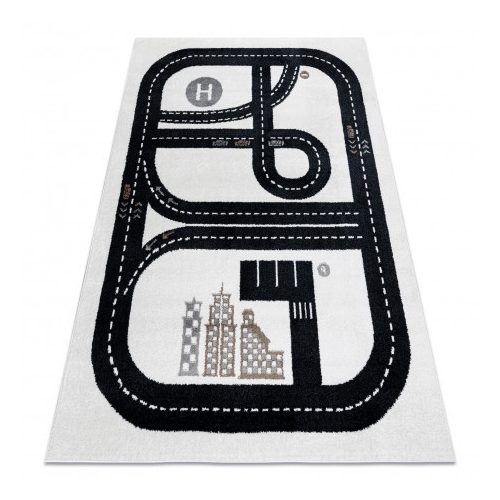 Covor FUN Track covor copii, crem 80x150 cm