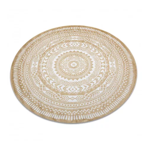 Covor FUN Napkin Cerc, - auriu 200 cm