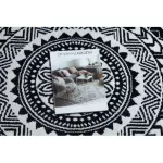 Covor FUN Napkin Cerc, - negru 160 cm