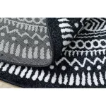 Covor FUN Napkin Cerc, - negru 160 cm