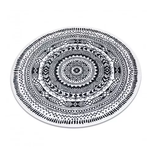 Covor FUN Napkin Cerc, - crem 160 cm