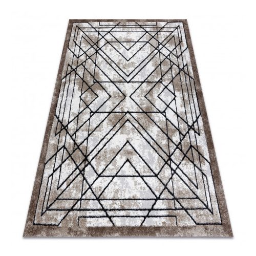 Covor modern COZY Tico, Figuri geometrice,înălțime fir 2 maro 120x170 cm