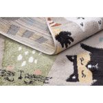 Szőnyeg FUN Kittens gyerekeknek, macskák bézs 280x370 cm