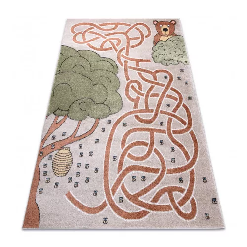 covor FUN Honey covor copii urs, albine bej 180x270 cm