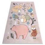 covor FUN Forester covor copii, animale de pádure bej 180x270 cm
