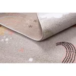 covor FUN Sweety pentru copii, unicorn, curcubeu bej 160x220 cm