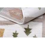 Covor copii FUN Polar crem cu strázi,páduri 160x220 cm