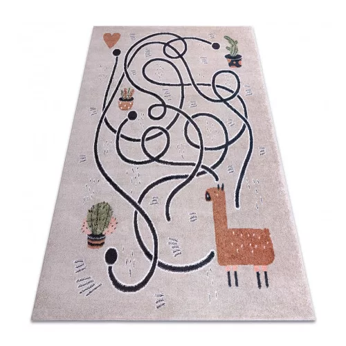 Covor FUN Game covor copii, bej 140x190 cm