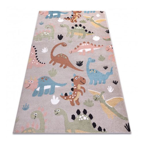 covor FUN Dino pentru copii, Dinozauri Bej 80x150 cm