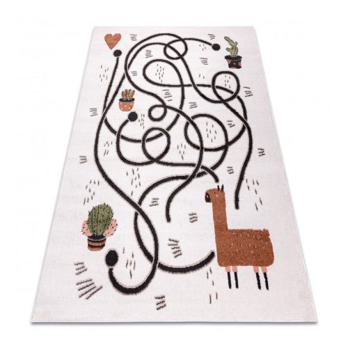 Covor FUN Game covor copii, crem 80x150 cm