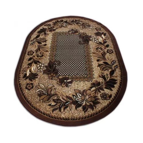BCF Alfa 01 oval - maro 80 x 150 cm covor