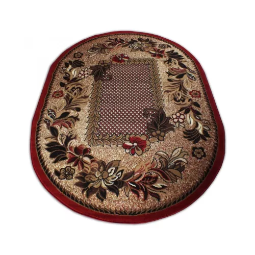  Covor oval Dy. BCF Alfa 01 roșu 150 x 210 cm