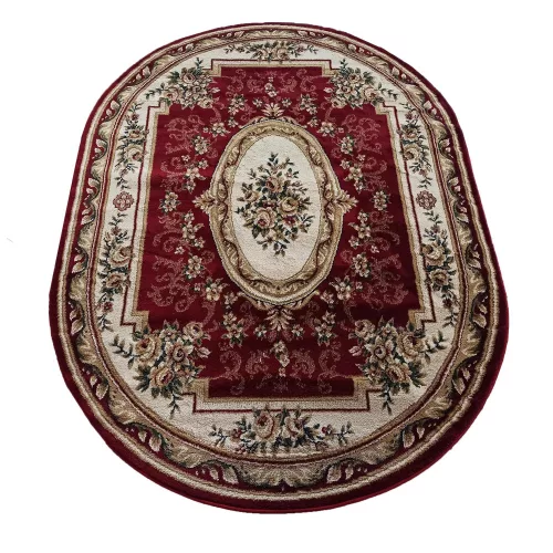  Covor oval Dy. Exclusive 04 N bordo 160 x 220 cm
