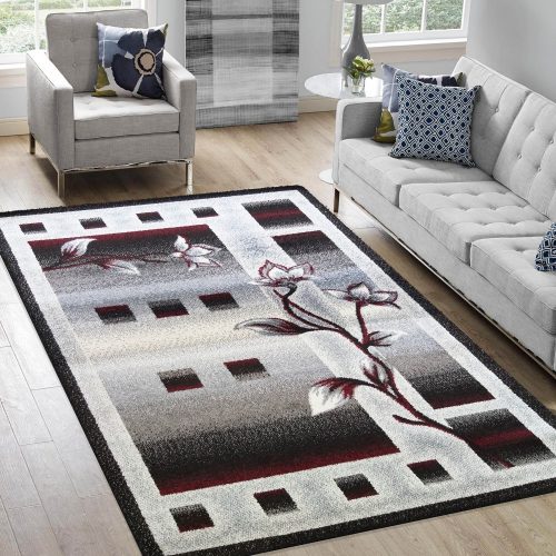 COVOR OTTO 02 gri-rosu 240 x 330 cm