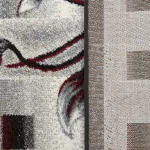 COVOR OTTO 02 gri-rosu 80 x 150 cm