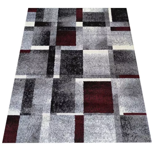  Covor Dy. OTTO 09 gri-roșu 160 x 220 cm