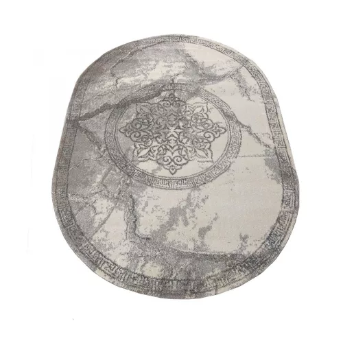 Dywan nowoczesny Vista 04 gri rozeta owal 160 x 220 cm covor