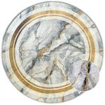  Covor Ber. PORTE 2001 gri auriu 80 x 80 cm