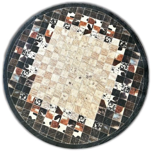  Covor Ber. PORTE 2054 negru maro 120 x 120 cm