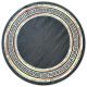  Covor Ber. PORTE 2228 auriu negru 120 x 120 cm
