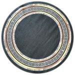  Covor Ber. PORTE 2228 auriu negru 80 x 80 cm