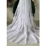  TRD. Perdea gata confecționată Penelope White Flower 400x250cm