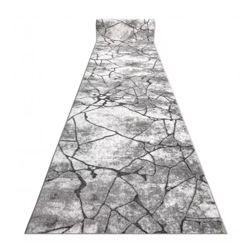  Covor modern COZY 8873 Cracks, cracked concrete - Lână structurală cu două straturi gri închis 80 cm