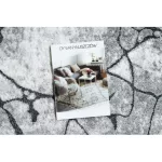 Covor modern COZY 8873 Cracks, cracked concrete - Lână structurală cu două straturi gri închis 80 cm