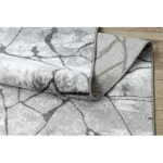  Covor modern COZY 8873 Cracks, cracked concrete - Lână structurală cu două straturi gri închis 80 cm