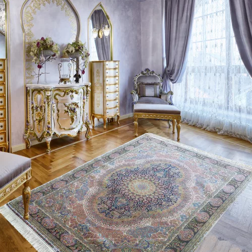 Dy QUM 09 albastru 160 x 230 cm covor