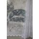  Perdea gata făcută Emily White cu model de floare Snowy 200x180cm