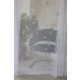  Perdea Emily albă cu model de frunze 200x180cm